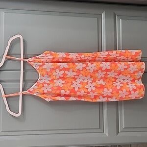 RIPPLES HAWAIIAN PRINT SHEER BATHING SUIT COVER UP SIZE MEDIUM